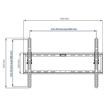 Кронштейн для монитора наклонный Arm media STEEL-2 new black, фото 2