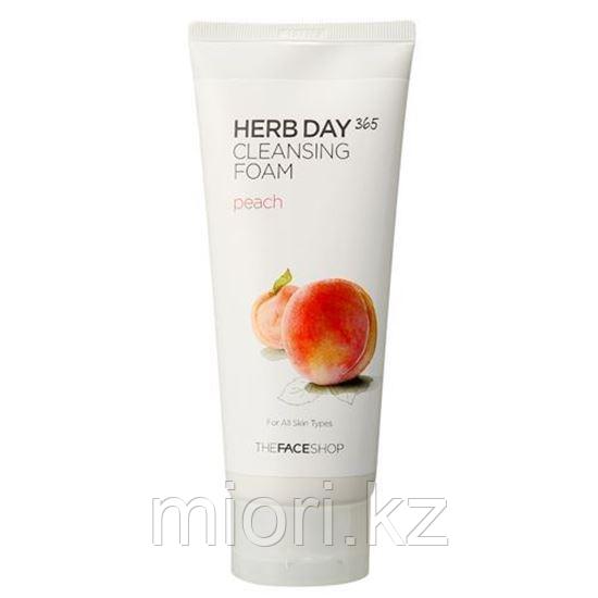 Пенка для умывания The Face Shop Herb Day 365 Cleansing Foam Peach - фото 1 - id-p44811817