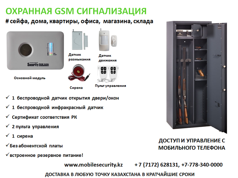 Охранная сигнализация для оружейного сейфа