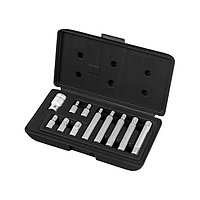 Набор бит SPLINE, хвостовик-шестигранник 1 1/2'', CrV,10 мм, 11 пред// STELS