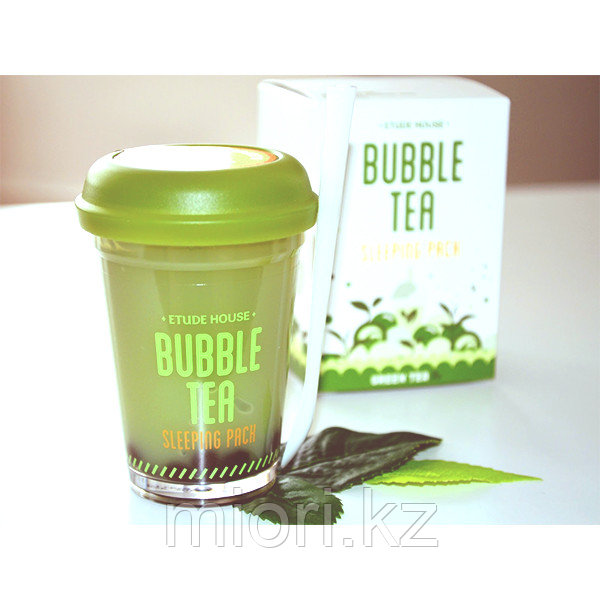 Bubble Tea Sleeping Pack Green Tea [Etude House], фото 1