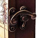 Ключница настенная в виде деревянного ящика с росписью (Spa Ferme de Frahinfaz), фото 5