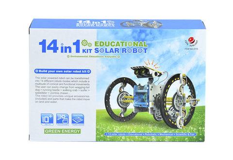 Конструктор Educational Solar Robot Kit на солнечной батарее 14 в 1 - фото 1 - id-p44822303