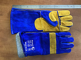 Спилковый краги пятипалые с подкладкой Код: KAZAT 6636