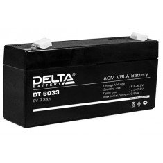 Аккумулятор DELTA DT 6033, 6V/3,3A*ч, фото 2