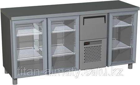 Холодильный стол с прозрачными дверцами Carboma BAR-360C