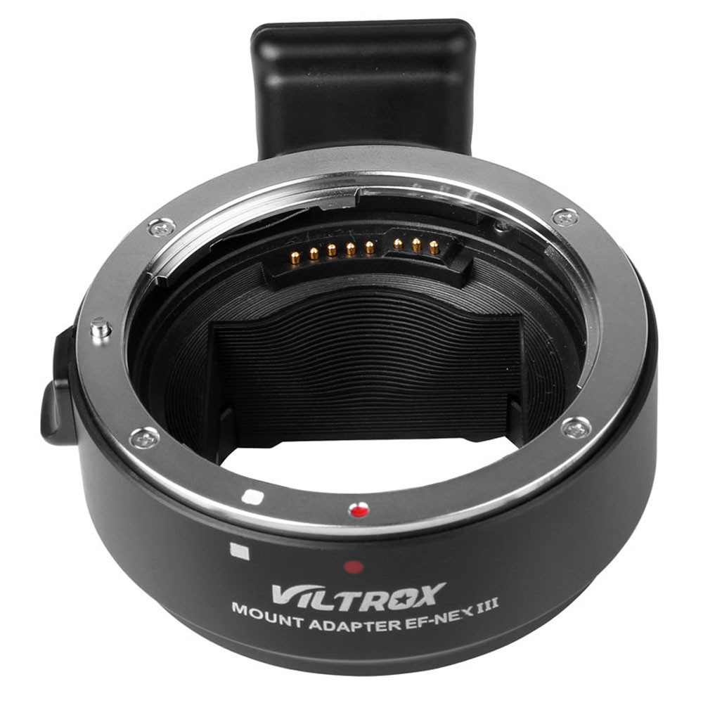 Адаптер Viltox III для обьективов Canon EF/EF-S на байонет Sony E-mount с автофокусом - фото 1 - id-p44833956