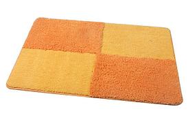 Коврик Fixsen МА0601G оранжевый одинарный в ванную комнату 50х70см