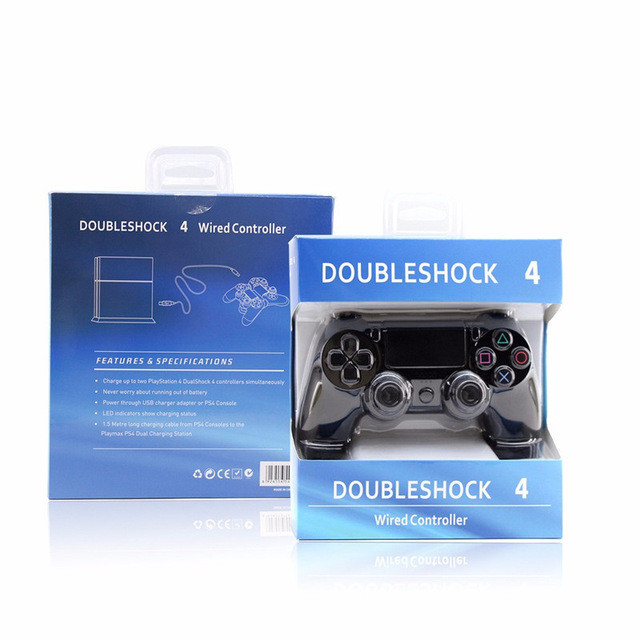 Проводной Doubleshock 4 Playstation 4 геймпад джойстик PS4 - фото 1 - id-p44837088