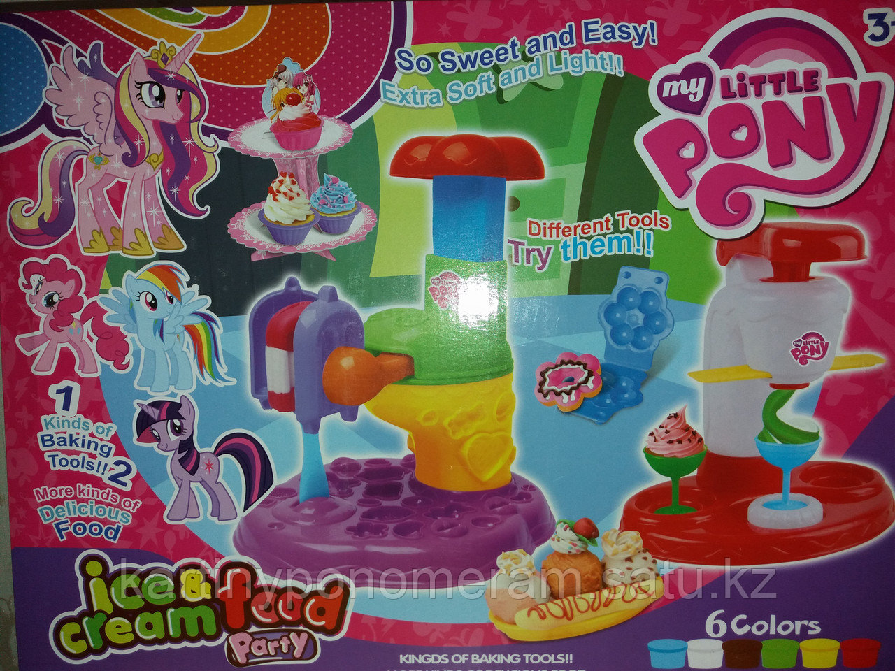 Набор цветного теста для лепки "My little pony"