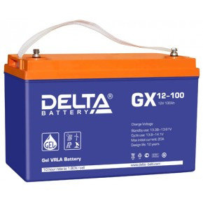 Аккумулятор DELTA GX 12-100, 12V/100A*ч, фото 2