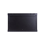 LinkBasic 6U, 600*450*367, Шкаф телекоммуникационный, цвет чёрный, передняя дверь стеклянная (тонированная), фото 4