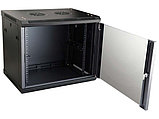 LinkBasic 9U 600*450*500, Шкаф телекоммуникационный, цвет чёрный, передняя дверь стеклянная (тонированная), фото 2
