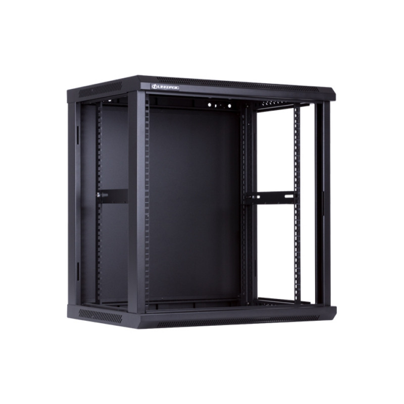 LinkBasic 12U 600*450*635, Шкаф телекоммуникационный, цвет чёрный, передняя дверь стеклянная (тонированная) - фото 3 - id-p22403960