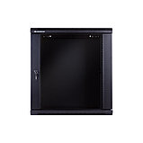 LinkBasic 12U 600*600*635, Шкаф телекоммуникационный, цвет чёрный, передняя дверь стеклянная (тонированная), фото 3