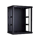 15U Телекоммуникационный шкаф настенный, 600*450*766, цвет чёрный LinkBasic, фото 2