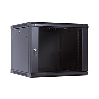 LinkBasic 9U 600*600*500, Шкаф телекоммуникационный, цвет чёрный, передняя дверь стеклянная (тонированная)