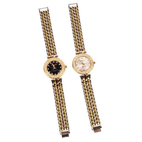 Часы наручные женские реплика MICHAEL KORS MK-1282 (Чёрный циферблат)