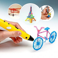 3D ручка с OLED-дисплеем для рисования в воздухе 3D PEN-2 RP-100B (Желтый)