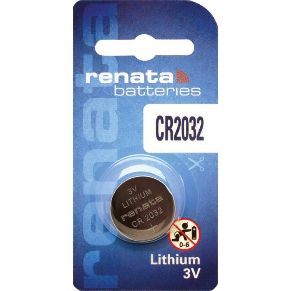 Батарейка CR2032 Renata 200mAh, 1 шт, блистер