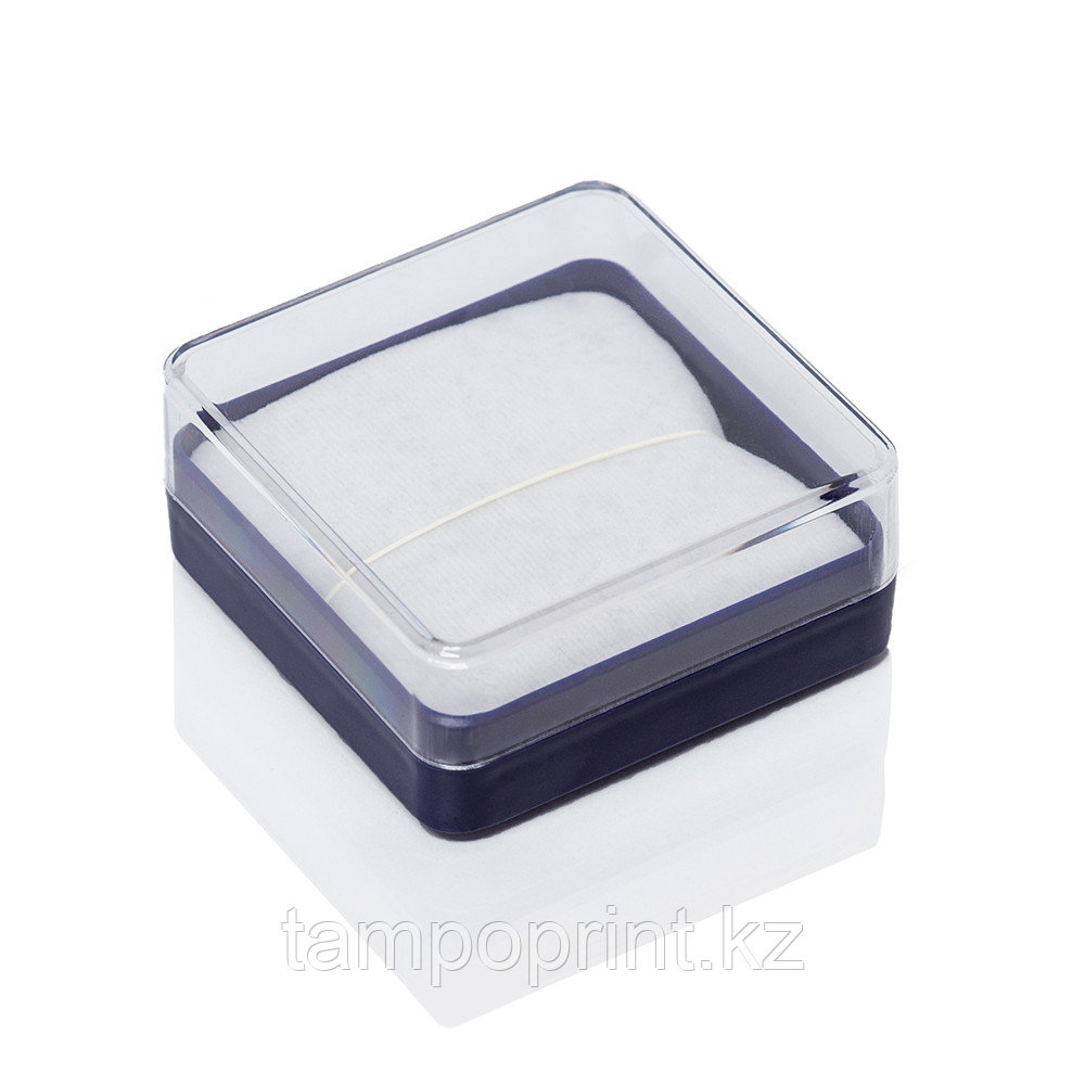 U-PK020 (футляр пластик.) синий с прозрачной крышкой, 55х55