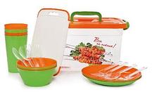 Набор для пикника на 4 персоны 22 предмета