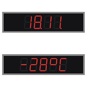 НИИЧаспром Фасадные цифровые часы высота цифр 210мм