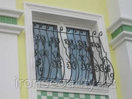 Металлические кованые решетки на окна в Алматы - фото 3 - id-p42178431
