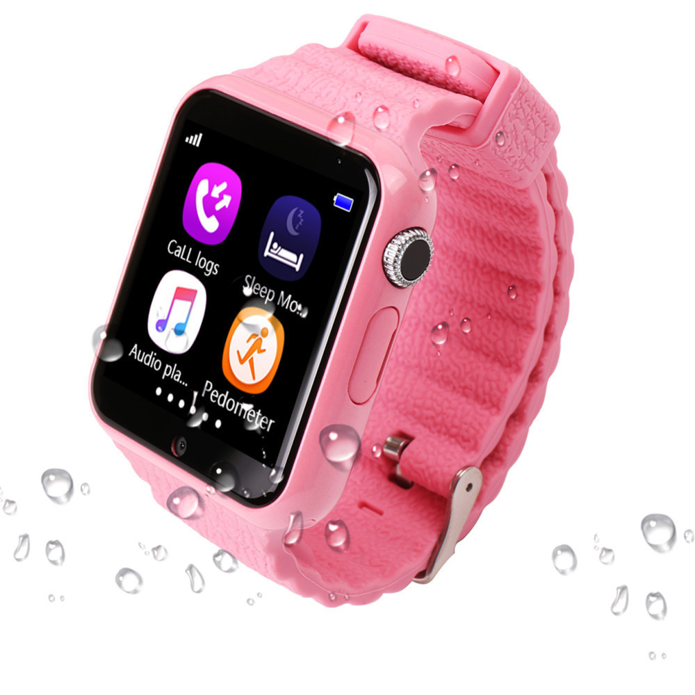 Умные детские часы Smart Baby Watch V 7 K розовые - фото 1 - id-p42630296