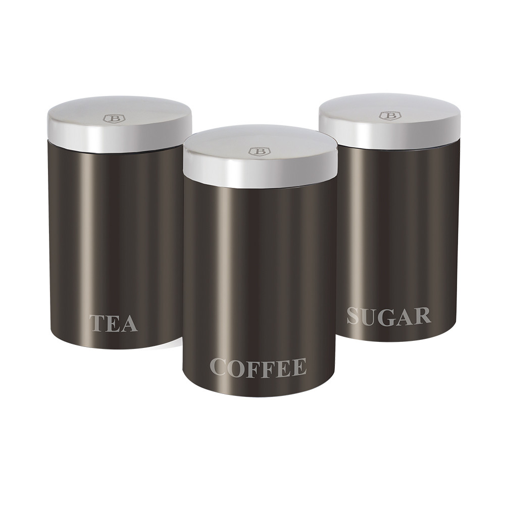 Набор контейнеров для хранения 3 пр.Berlinger Haus Metallic carbon
