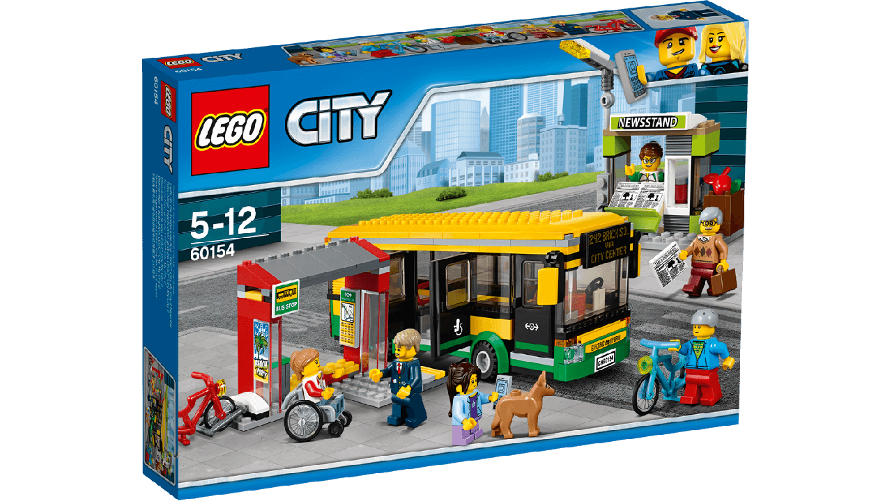60154 Lego City Автобусная остановка, Лего Город