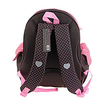 Рюкзак школьный эргономичная спинка Jack&Lin 42*29*16 см, для девочки, розовый/черный, фото 3