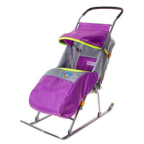 Детские Санки-коляска "Умка 2" Цвет фиолетовый