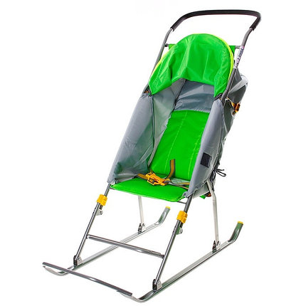 Детские Санки-коляска "Умка 2". Цвет Зелёный, фото 2