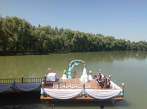 Арка, шатер для регистрации. Оформление  выездной церемонии регистрации в Алматы. 9
