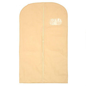 Чехол для одежды спанбонд, с окном 60х120 см, цвет бежевый, фото 2
