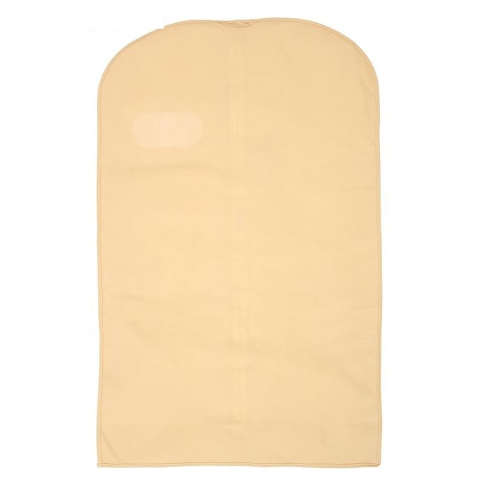Чехол для одежды спанбонд, с окном 60х120 см, цвет бежевый - фото 3 - id-p44925055
