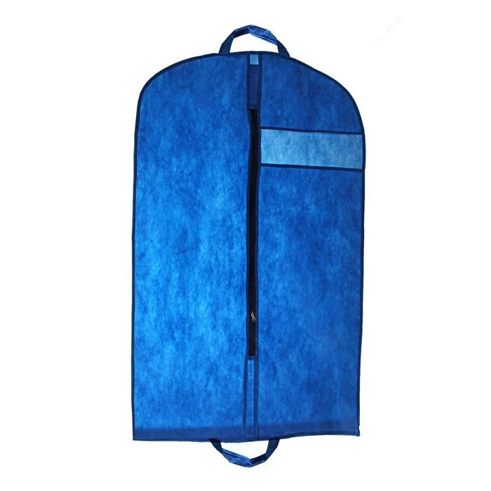 Чехол для одежды 100х60 см, цвет синий