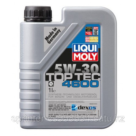 Моторное масло LIQUI MOLY TOP TEC 4600 5W-30 1 литр
