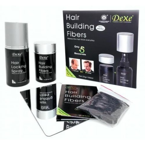 Средство от выпадения волос Dexe Hair Building Fibers [+ спрей для волос] - фото 2 - id-p44944153