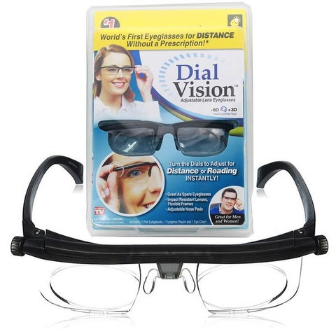 Очки с регулировкой линз Dial Vision [от -3D до +3D]