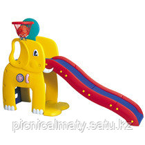 Горка "Слон" с баскетбольным кольцом Haenim toys HN-715