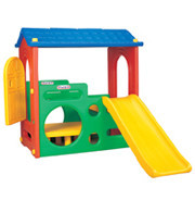 Детская Горка с крышей Haenim Toys DS 704