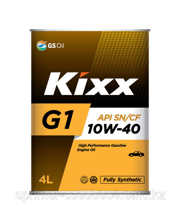 Моторное масло KIXX G1 SN 10w40 4 литра