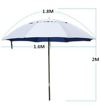 Зонт пляжный с наклоном диаметр 1,6 м - фото 2 - id-p45009822