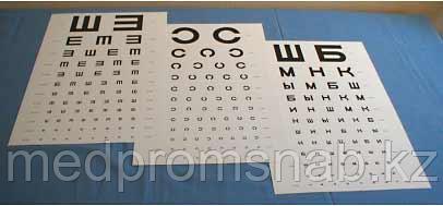 Таблица для проверки зрения Сивцева-Головина и кольца Ландольта, фото 1