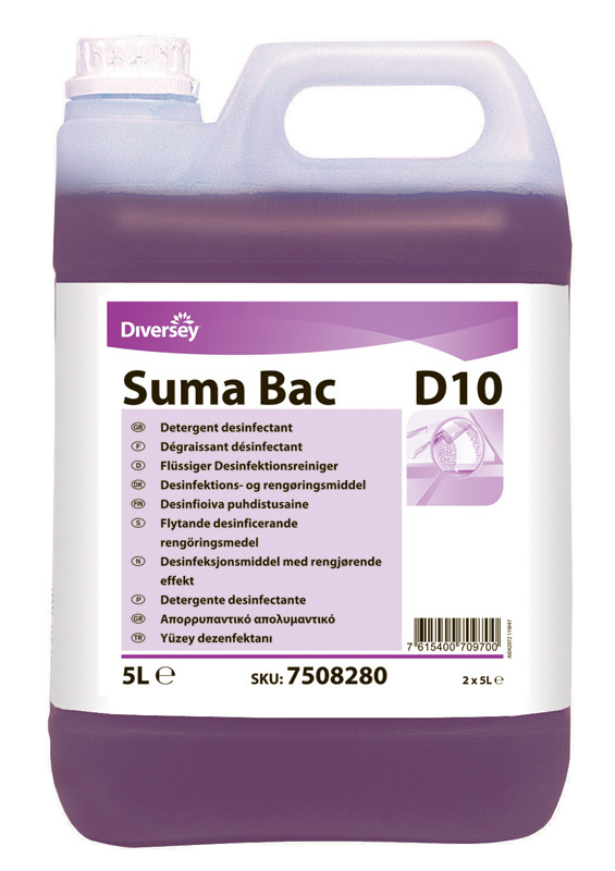 Универсальное моющее и дезинфицирующее средство SUMA BAC D10 5 kg - фото 1 - id-p45032806