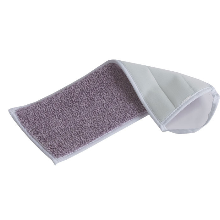 Тряпка для швабры из микрофибры мягкая, белаяMicrofiber Grey Strips Mop 40cm, with Pocket+Flap - фото 1 - id-p45032996