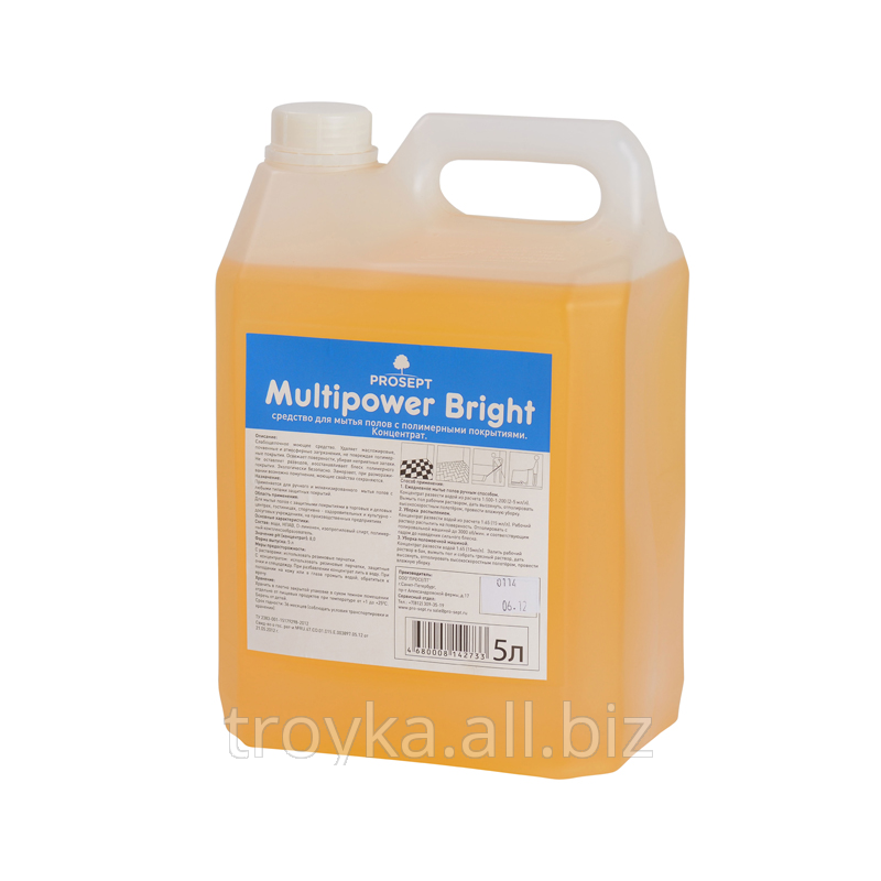 Средство для мытья полов с полимерными покрытиями Multipower Bright - фото 1 - id-p45034106