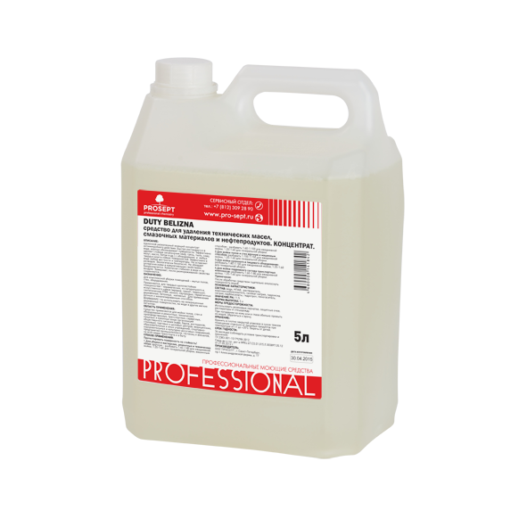Моющее средство для комплексного мытья и отбеливания поверхностей с антимикробным эффектом Duty Belizna 5 л от Prosept-Просепт - фото 1 - id-p45034284